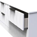 Calgary Ready Assembled 4 Drawer Bed Box in White Matt