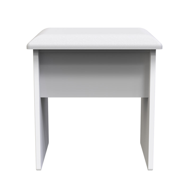 Calgary Ready Assembled Stool in White Matt