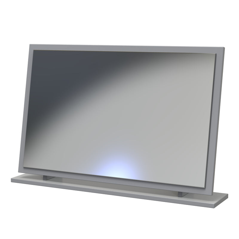 Calgary Ready Assembled Large Mirror in Dusk Grey