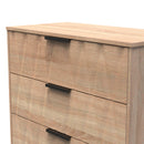 Calgary Ready Assembled 3 Drawer Deep Chest in Bardolino Oak