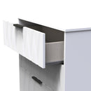 Calgary Ready Assembled 3 Drawer Deep Chest in White Matt