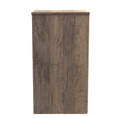 Ottawa Ready Assembled 3 Drawer Bedside Cabinet in White Matt & Vintage Oak