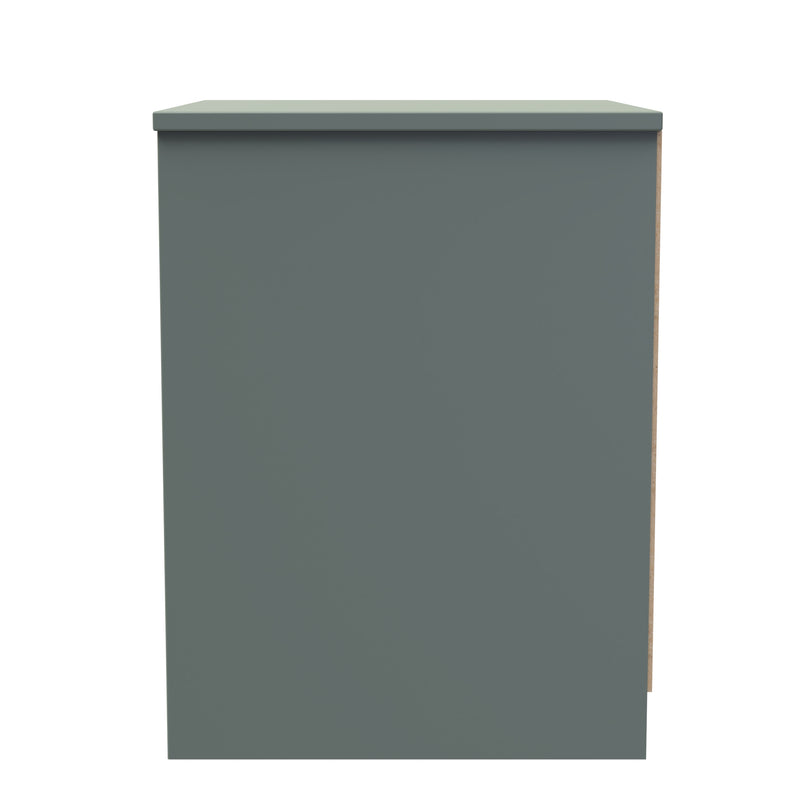 Ottawa Ready Assembled 2 Drawer Bedside Cabinet in Reed Green