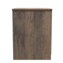 Ottawa Ready Assembled 2 Drawer Bedside Cabinet in White Matt & Vintage Oak