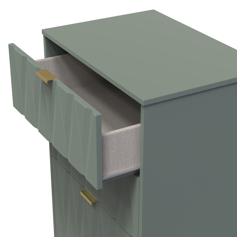 Ottawa Ready Assembled 3 Drawer Midi Deep Chest in Reed Green