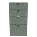 Ottawa Ready Assembled 4 Drawer Deep Midi Chest in Reed Green