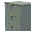 Ottawa Ready Assembled 4 Drawer Deep Midi Chest in Reed Green