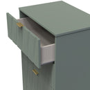 Ottawa Ready Assembled 4 Drawer Deep Midi Chest in Reed Green