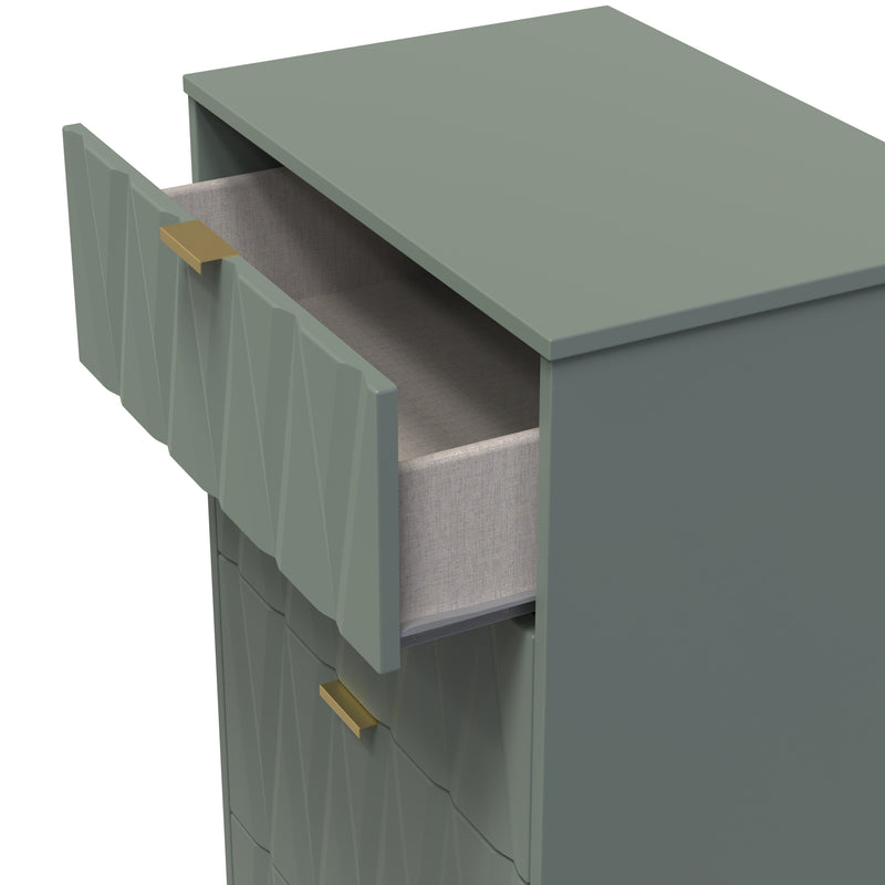 Ottawa Ready Assembled 4 Drawer Deep Midi Chest in Reed Green