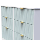 Ottawa Ready Assembled 6 Drawer Wide Chest in Duck & White Matt