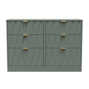 Ottawa Ready Assembled 6 Drawer Wide Chest in Reed Green