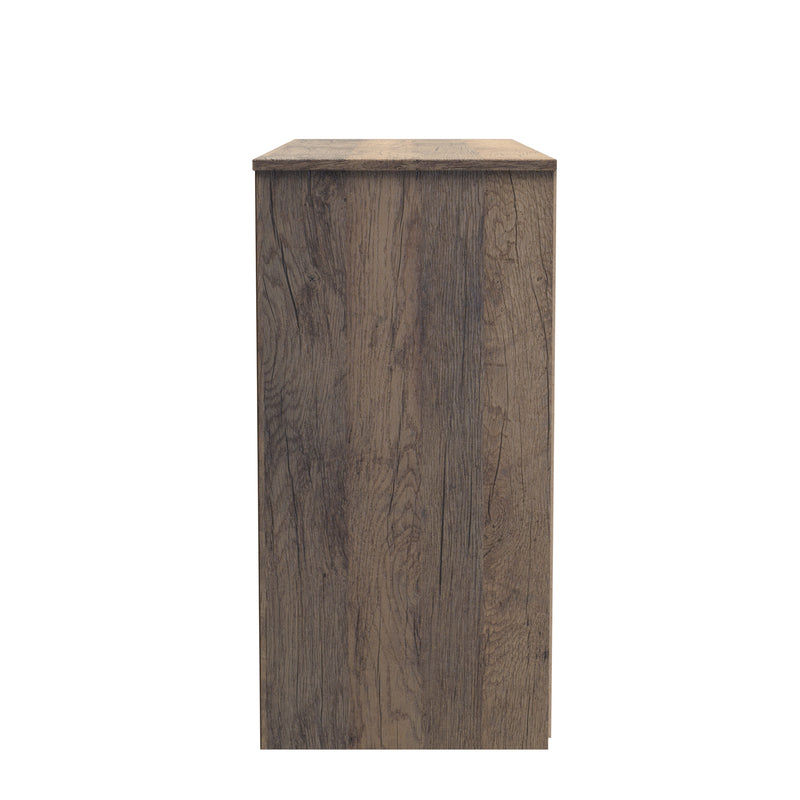 Ottawa Ready Assembled 6 Drawer Wide Chest in White Matt & Vintage Oak