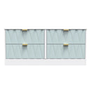 Ottawa Ready Assembled 4 Drawer Bed Box in Duck & White Matt