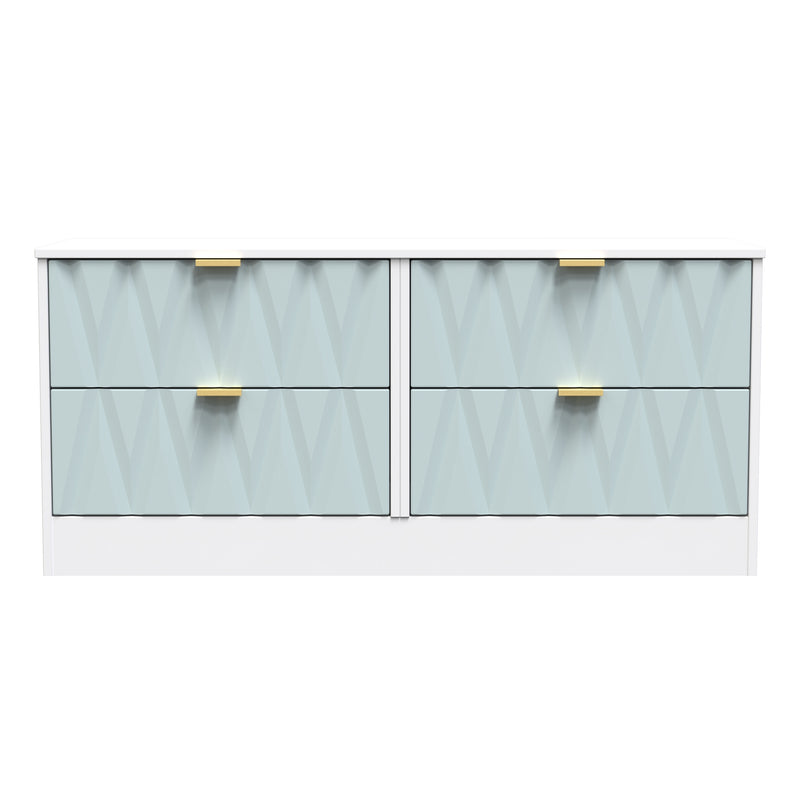 Ottawa Ready Assembled 4 Drawer Bed Box in Duck & White Matt