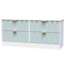 Ottawa Ready Assembled 4 Drawer Bed Box in Duck & White Matt