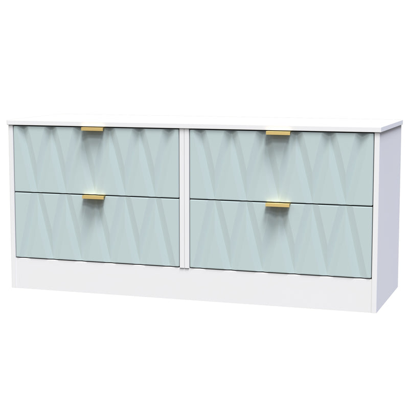 Ottawa Ready Assembled 4 Drawer Bed Box in Duck & White Matt