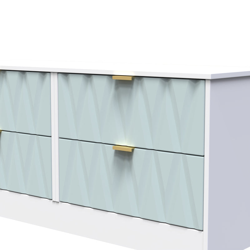 Ottawa Ready Assembled 4 Drawer Bed Box in Duck & White Matt