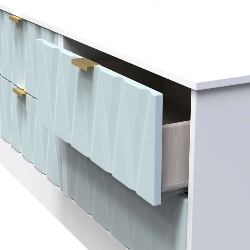 Ottawa Ready Assembled 4 Drawer Bed Box in Duck & White Matt