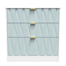 Ottawa Ready Assembled 3 Drawer Deep Chest in Duck & White Matt