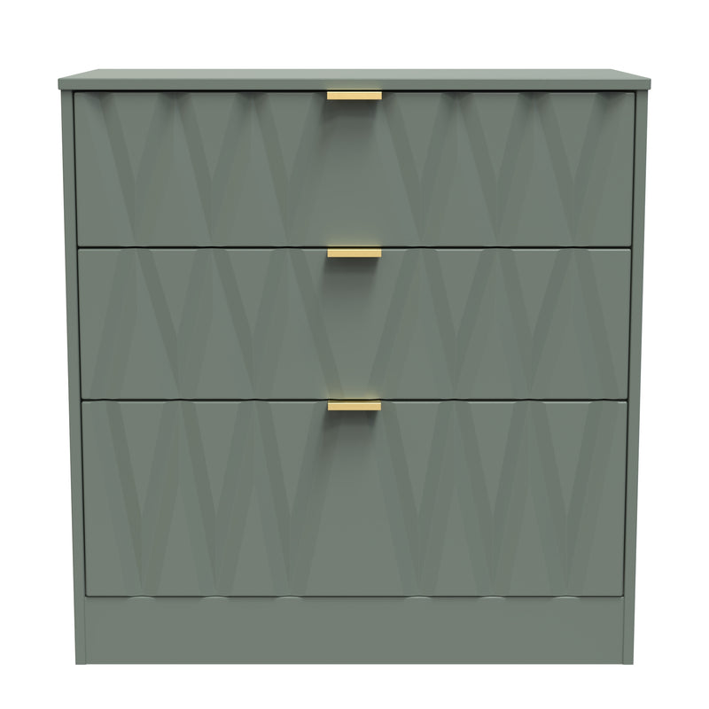 Ottawa Ready Assembled 3 Drawer Deep Chest in Reed Green