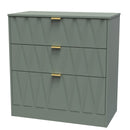 Ottawa Ready Assembled 3 Drawer Deep Chest in Reed Green