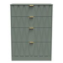 Ottawa Ready Assembled 4 Drawer Deep Chest in Reed Green