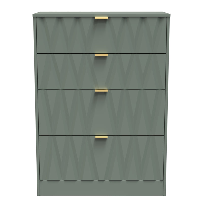 Ottawa Ready Assembled 4 Drawer Deep Chest in Reed Green