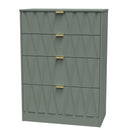 Ottawa Ready Assembled 4 Drawer Deep Chest in Reed Green