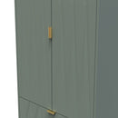 Ottawa Ready Assembled 2 Door 2 Drawer Wardrobe in Reed Green