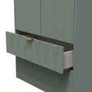 Ottawa Ready Assembled 2 Door 2 Drawer Wardrobe in Reed Green