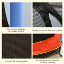 HOMCOM Trampoline For Kids W/Enclosure Net Built-in Zipper 3-10 Year