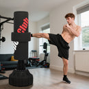 SPORTNOW Freestanding Punching Bag, 175cm Boxing Bag with Stand, Hand Wrap