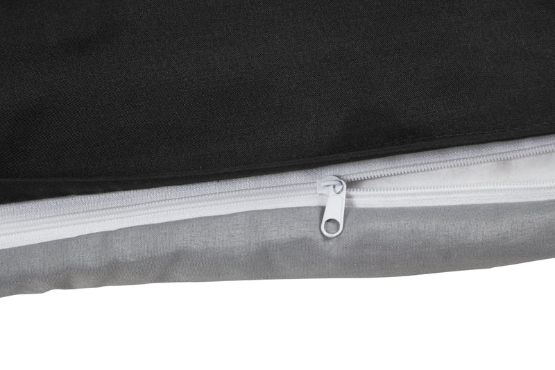 Lyla Reversible Duvet Set in Black/Grey