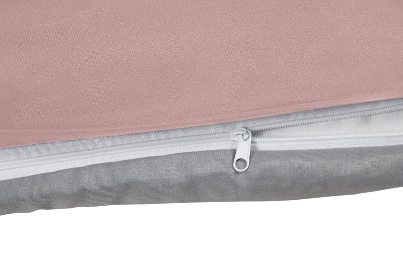 Lyla Reversible Duvet Set in Blush Pink /Grey