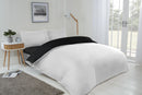 Lyla Reversible Duvet Set in Black/White