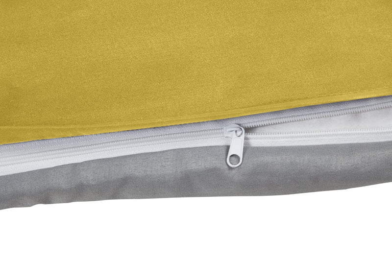 Lyla Reversible Duvet Set in Ochre/Grey