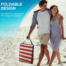 Outsunny Garden Beach Chair Mat, Sun Lounger Seats with Adjustable Back