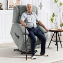HOMCOM Power Lift Recliner Chair For Elderly With Massage, Light Grey