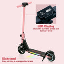 SPORTNOW Folding Electric Scooter W/ LED Lights And Display