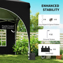 Outsunny 3 X 6m Pop Up Gazebo With Sides, Peak Top Garden Party Tent Marquee