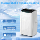 HOMCOM 12000 BTU AC Unit, Portable Air Conditioner With WiFi Control, White