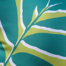 Fusion Leaf Print Filled Cushion in Green