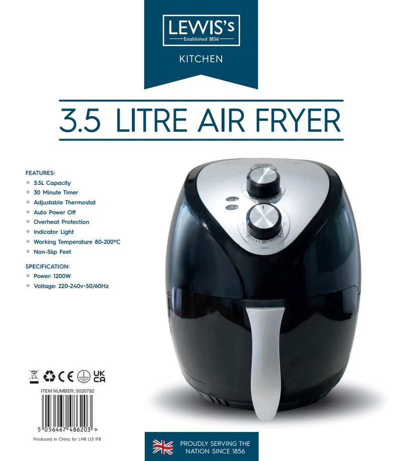 Lewis's 3.5L Compact Air Fryer