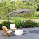 Outsunny 3 X 3(m) Cantilever Parasol Garden Umbrella With Cross Base