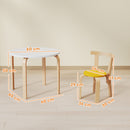 AIYAPLAY 5 Piece Kids Table and Chairs Set Wood for 3-8 Years for Art Crafts