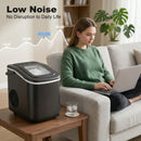HOMCOM Countertop Ice Maker Machine Self-Cleaning 2 Sizes Black