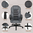 HOMCOM Executive Office Chair with High Back, Computer Chair, Charcoal Grey
