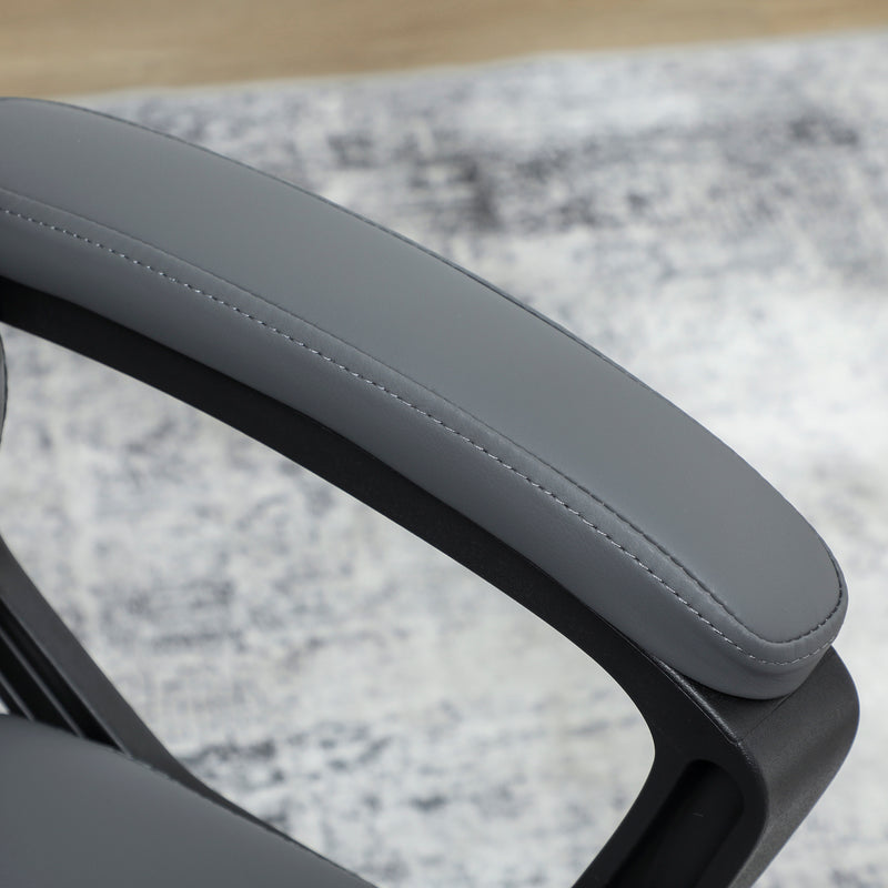 HOMCOM Executive Office Chair with High Back, Computer Chair, Charcoal Grey