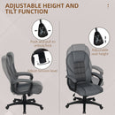 HOMCOM Executive Office Chair with High Back, Computer Chair, Charcoal Grey