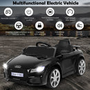 Licensed Audi TTRS 12V Battery-Powered Vehicle with 2 Motors MP3 music-Black